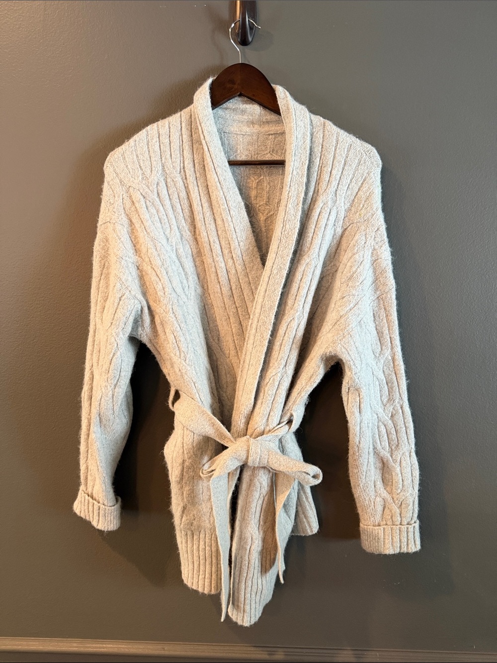 lululemon athletica Alpaca-Blend Tie-Front Long Cardigan